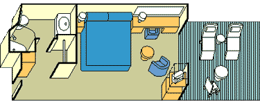 Outside Double with Private Balcony: BE